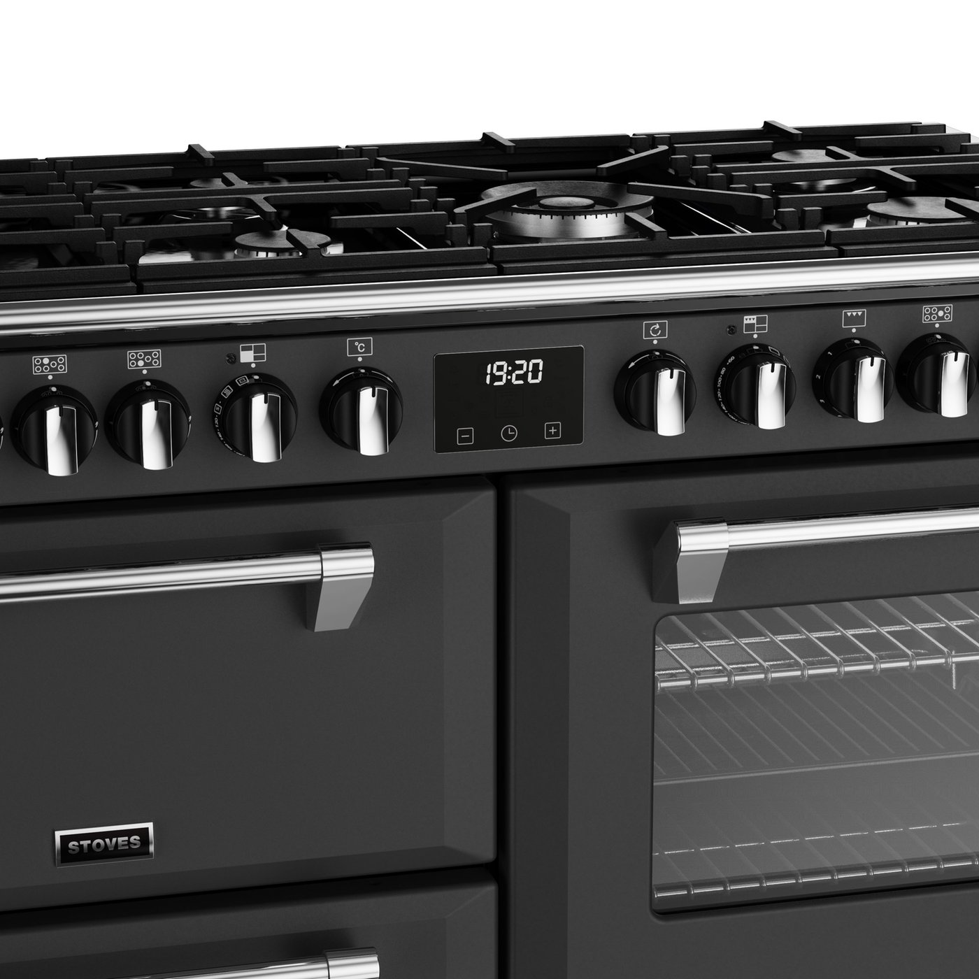 stoves richmond deluxe 100cm dual fuel range cooker