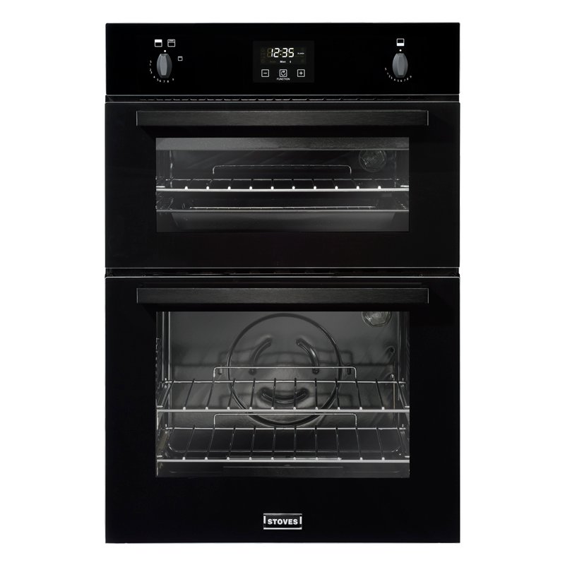 90cm built-in gas oven with telescopic shelves. Additional features include cook to off timer, Conventional oven, fixed rate grill & easy clean enamel. A energy rating.