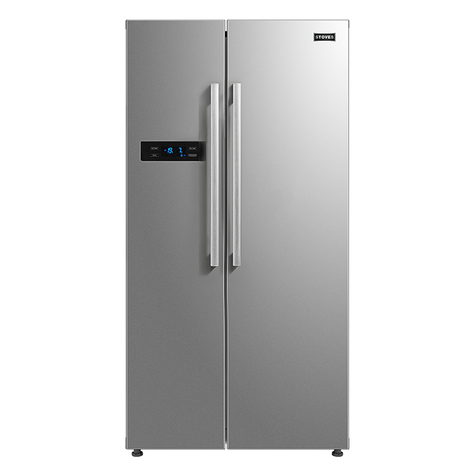 American Style fridge freezer, with gross fridge capacity of 339L & freezer capacity of 248L. Features include total no frost, and digital control